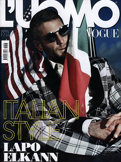 Lapo Elkann su L’Uomo Vogue