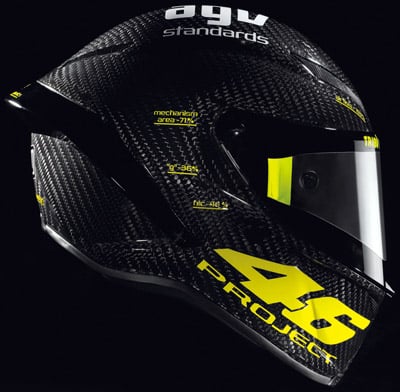 PistaGP, il nuovo casco di Valentino Rossi