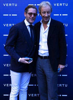 Lapo-Elkann e Perry-Oosting per i nuovi smartphone Vertu