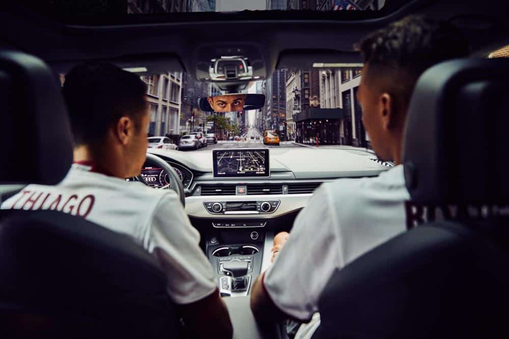 Audi Connect e i campioni del Bayern Monaco tra le strade di New York
