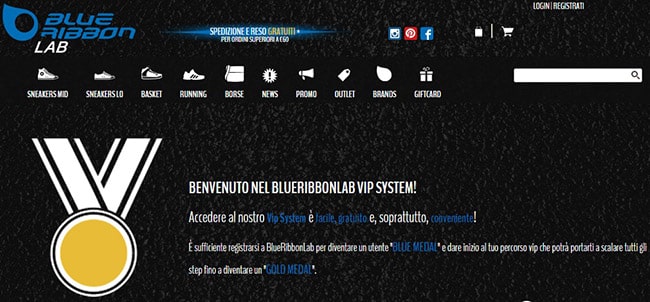 BlueRibbonLab, e-commerce sneakers online