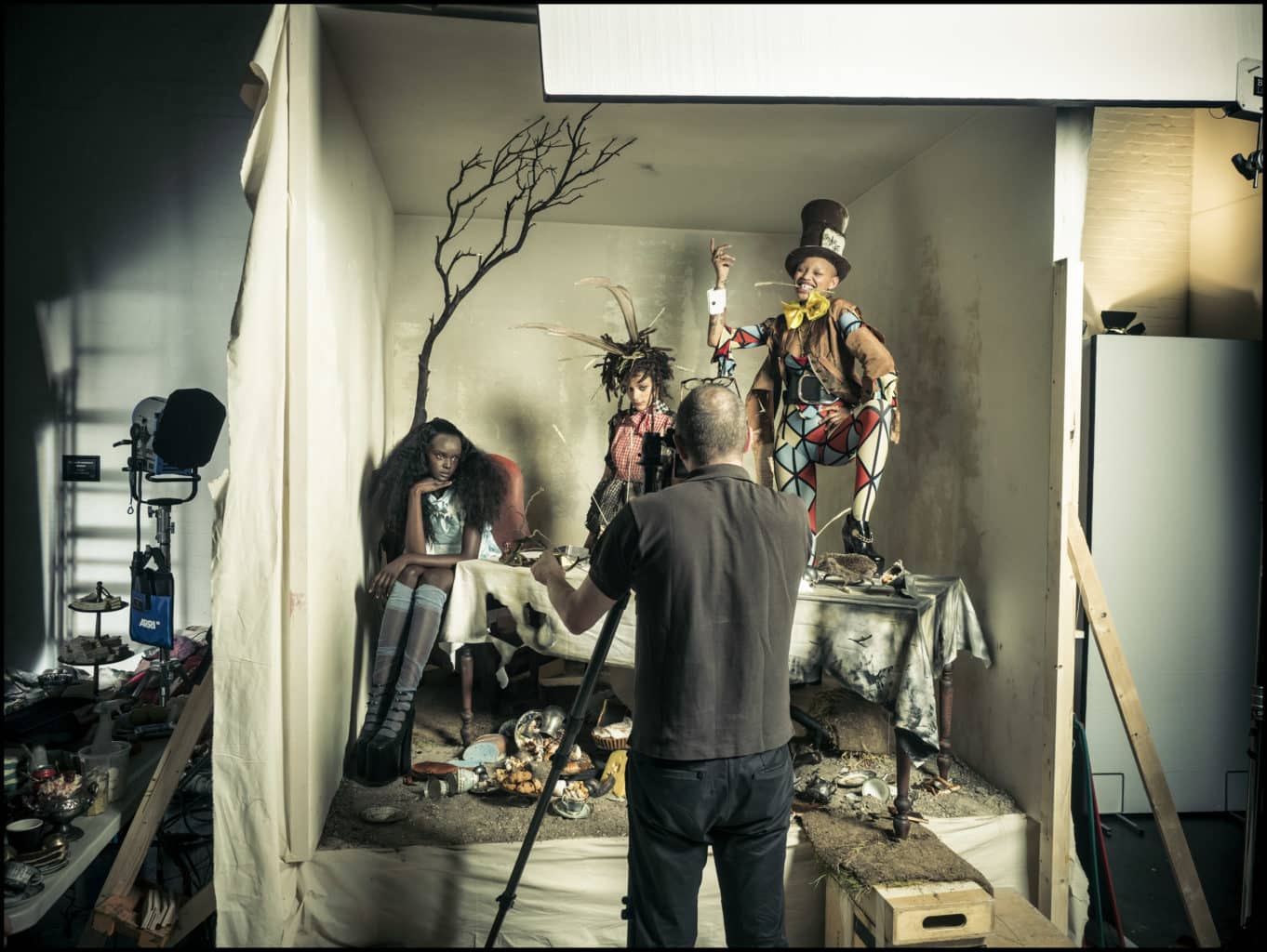 Backstage The Cal Shoot by Tim Walker