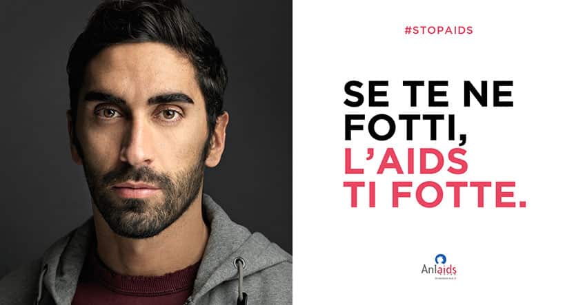 "Se te ne fotti, l'Aids ti fotte": la campagna Anlaids per la Giornata mondiale contro l’AIDS